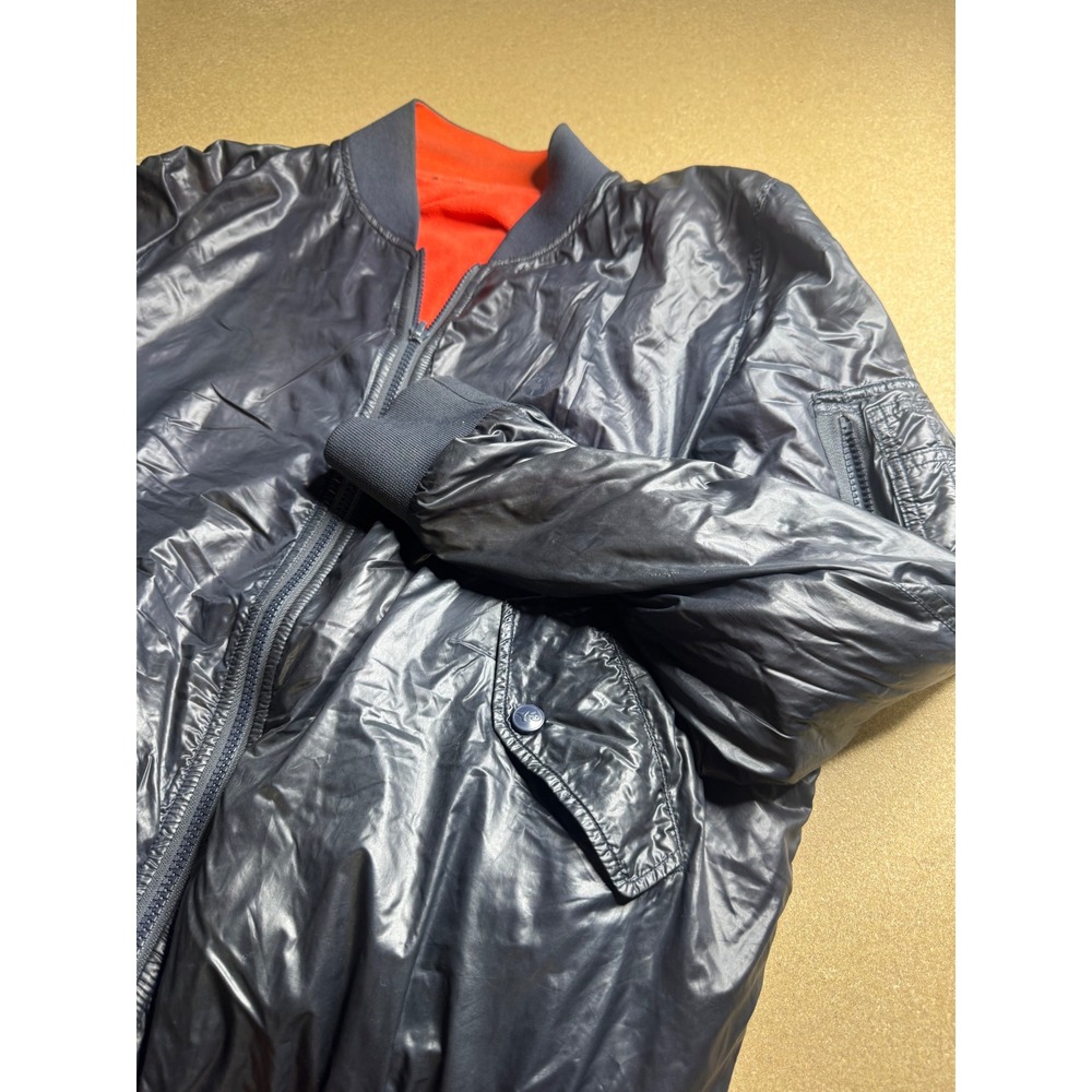 Adidas Y-3 Reversible Bomber Jacket black Orange Fleece MA-1 KCK001 309835
